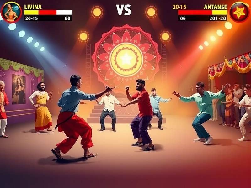 Dhol Dance Storm community event with players performing together